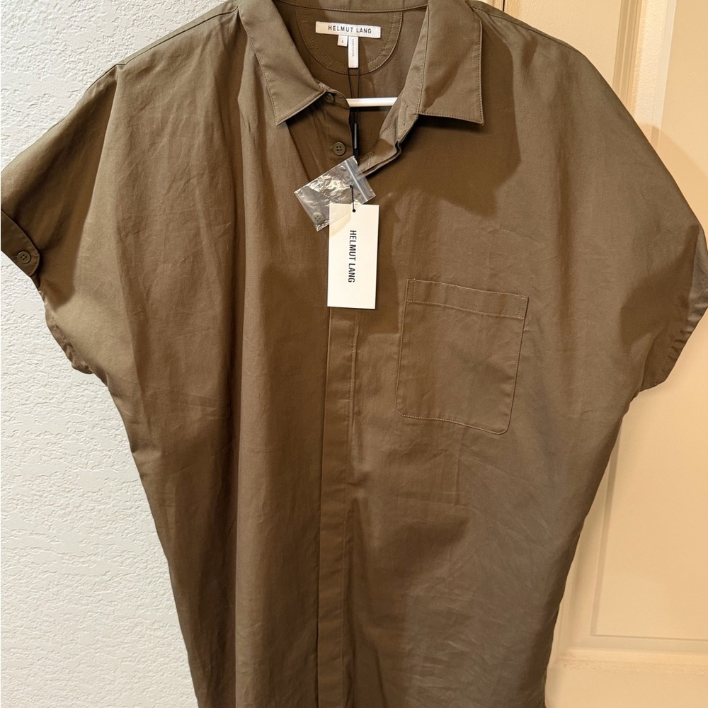 Helmut Lang Brown Short Sleeve Shirt - Picture 3 of 5